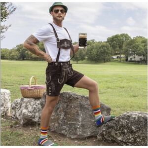 Chubbies Brown Lederhosen